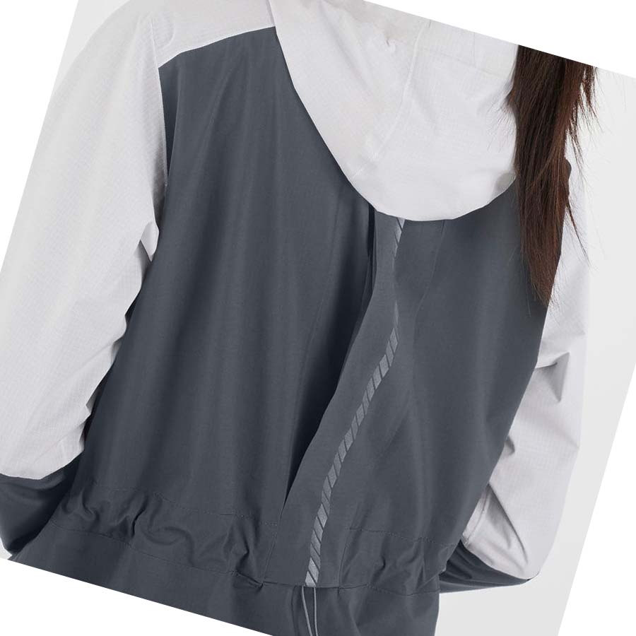 Chaquetas Salomon BONATTI TRAIL WATERPROOF Mujer Grises | MX 2493CTV